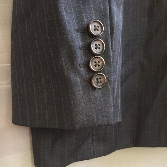 NWT ~ RRL ~ Gray PINSTRIPE 👀 Suit Top Blazer Sports Coat 38R (Slim Fit ) - Picture 8 of 8
